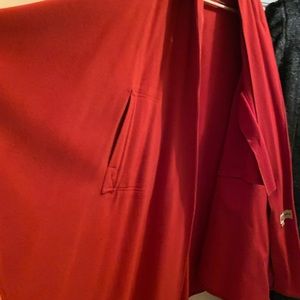 Vintage Red/Rust Wool Cape